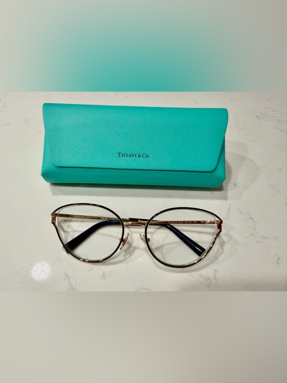 Tiffany & Co. TF1157B Women's Gold and Black Eyeglass Frames